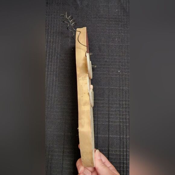 Vintage Wooden Santa Wall Hanging This piece has really neat wood carving - Picture 5 of 5